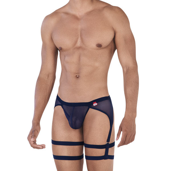 Rebel Garter Thongs Dark Blue - tanga - portaligas hombre - lenceria masculina -Ropa interior erotica de hombre