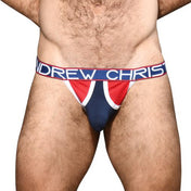 Retro Mesh Jockstrap Navy  - ALMOST NAKED® - Andrew christian - Ropa Interior Masculina