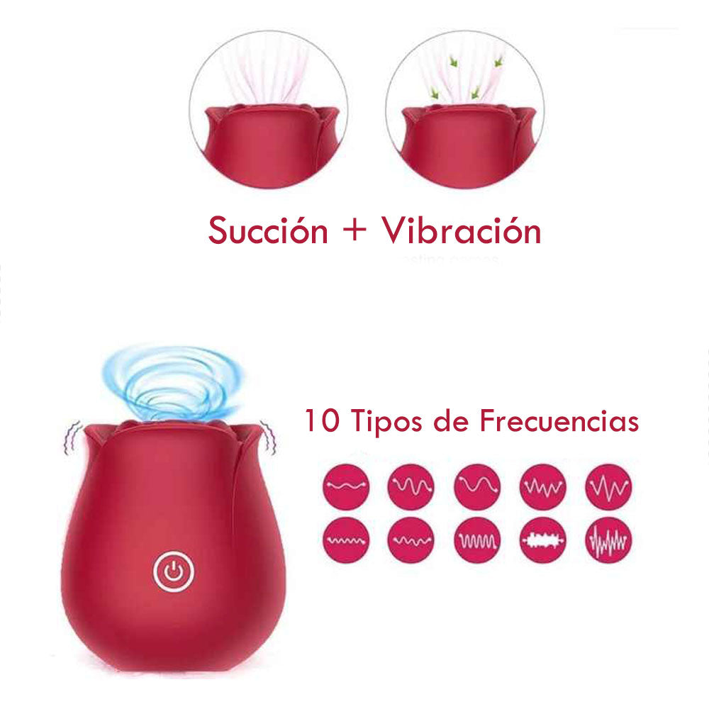 Rosa Succionadora - dominame -  juguete erotico - succionador de clitoris - juguete sexual - sexshop - juguete femenino - estimulador