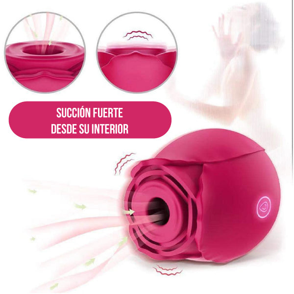 Rosa Succionadora - succionador de clitoris - juguetes sexual - juguetes eroticos - succionador de mujer - juguetes sexuales discretos - sexshop chile - envios discretos