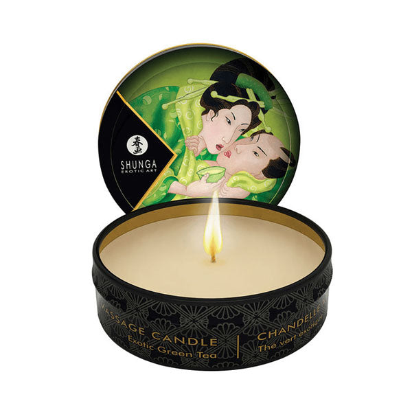 SHUNGA - Vela con Aceite para Masajes Pequeña - Vela de Masaje Shunga - Sexshop Ofertas Dominame.cl