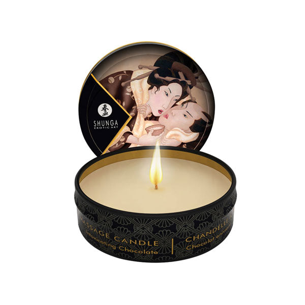SHUNGA - Vela con Aceite para Masajes Pequeña - Vela de Masaje Shunga - Sexshop Ofertas Dominame.cl