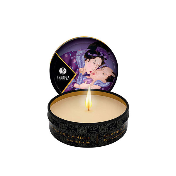 SHUNGA - Vela con Aceite para Masajes Pequeña - Vela de Masaje Shunga - Sexshop Ofertas Dominame.cl
