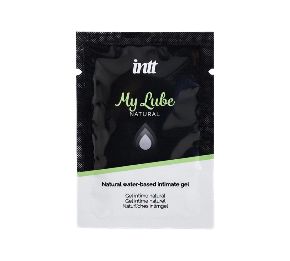 lubricante intimo - lubricante natural - lubricante a base de agua - textura gel - gel intimo natural - hipoalergenico - sachet - intt- sexshop dominame - cosmetica erotica 