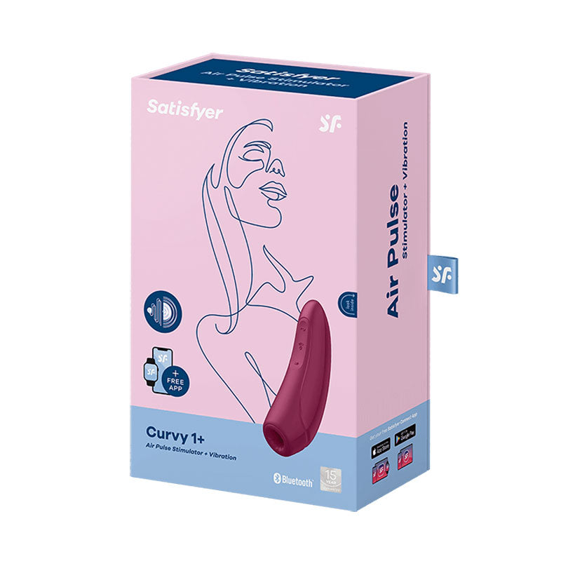 Satisfyer Curvy 1+ Red – Succiona, Vibra y Tiene App Gratis - Satisfayer - Descubre un Mundo de Sensaciones, descubre un Universo de Placer - Envíos rápidos y discretos a todo Chile