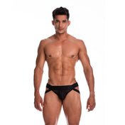 Secrecy Jockstrap Black - suspensorio - ropa interior masculina - lenceria erotica para hombre