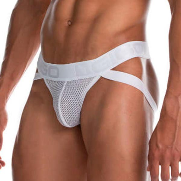 Secrecy Jockstrap White - suspensorio - ropa interior masculina - lenceria erotica para hombre
