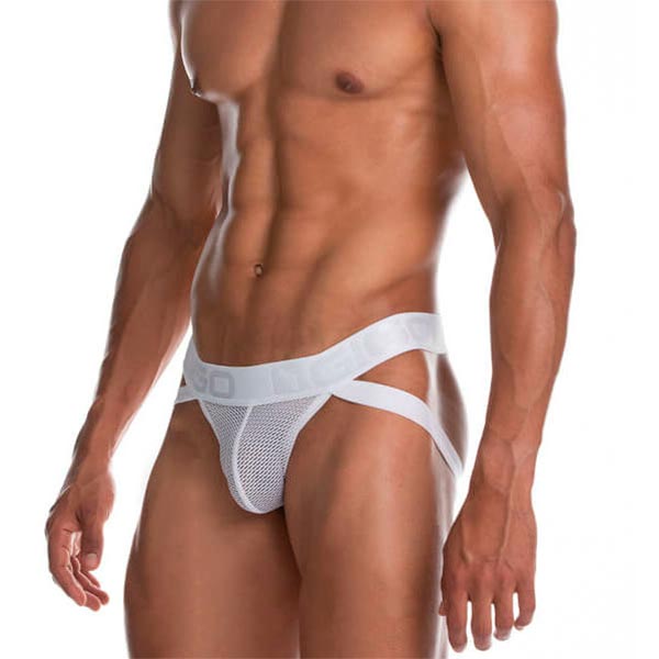 Secrecy Jockstrap White - suspensorio - ropa interior masculina - lenceria erotica para hombre4