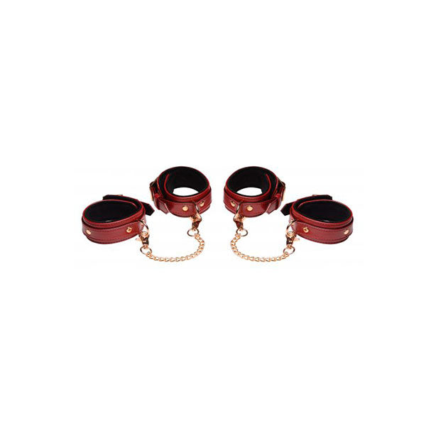 Set de Bondage Burdeos 6 Piezas - Collar de sumision - erotico shop