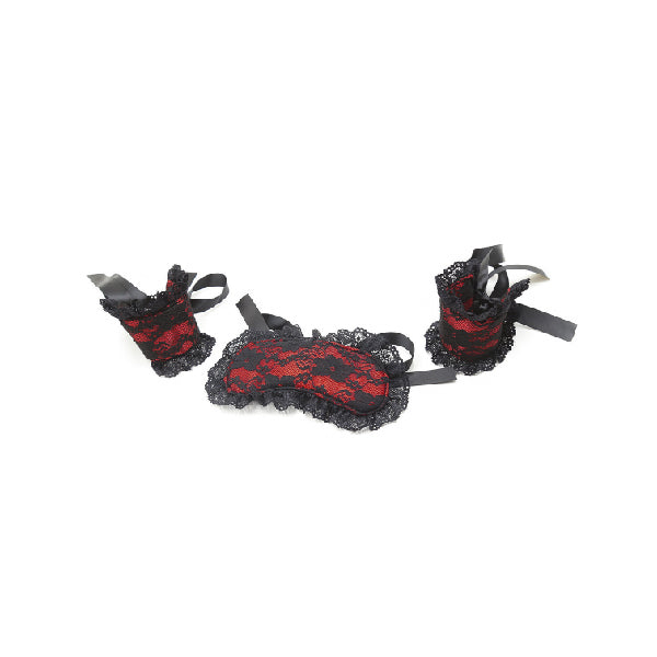 Set de satin erotico - fusta - antifaz - bondage - bdsm - kit de bdsm - juegos eroticos - sexshop chile - envios discretos a todo chile