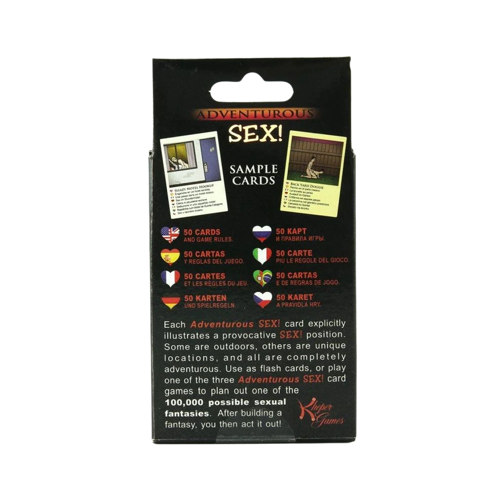 ¡Sexo aventurero! Juego de cartas - juego erotico - juego sexual - posiciones sexuales - cartas sexuales - fantasias en pareja - juego de parejas - cartas - sexshop - dominame 