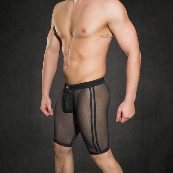 Short Mesh Skin Bike - sexy short - calza transparente - short biker -short de malla