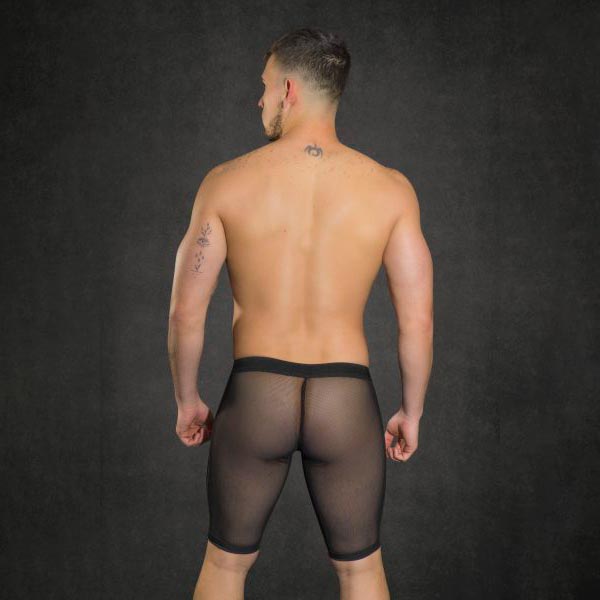 Short Mesh Skin Bike - sexy short - calza transparente - short biker -short de malla