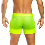 Short Verde Neón Ligero - pantalon corto - short deportivo