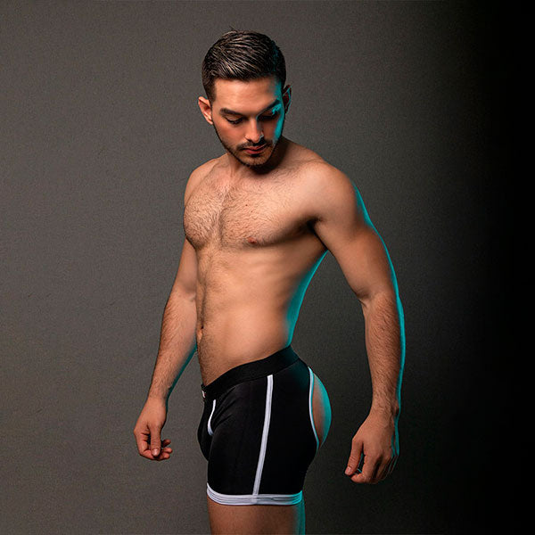 Skin Bike Jock White - jockstrap - suspensorio - short con abertua - short abierto