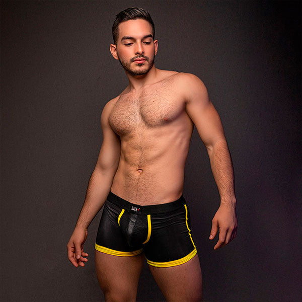 Skin Bike Jock Yellow- jockstrap - suspensorio - short con abertua - short abierto