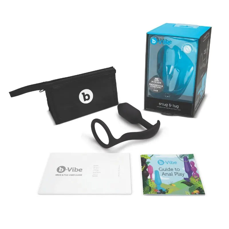 Snug & Tug de B-Vibe - Estimulador prostatico con anillo para el pene - sex shop chile - envios discretos - BV-018