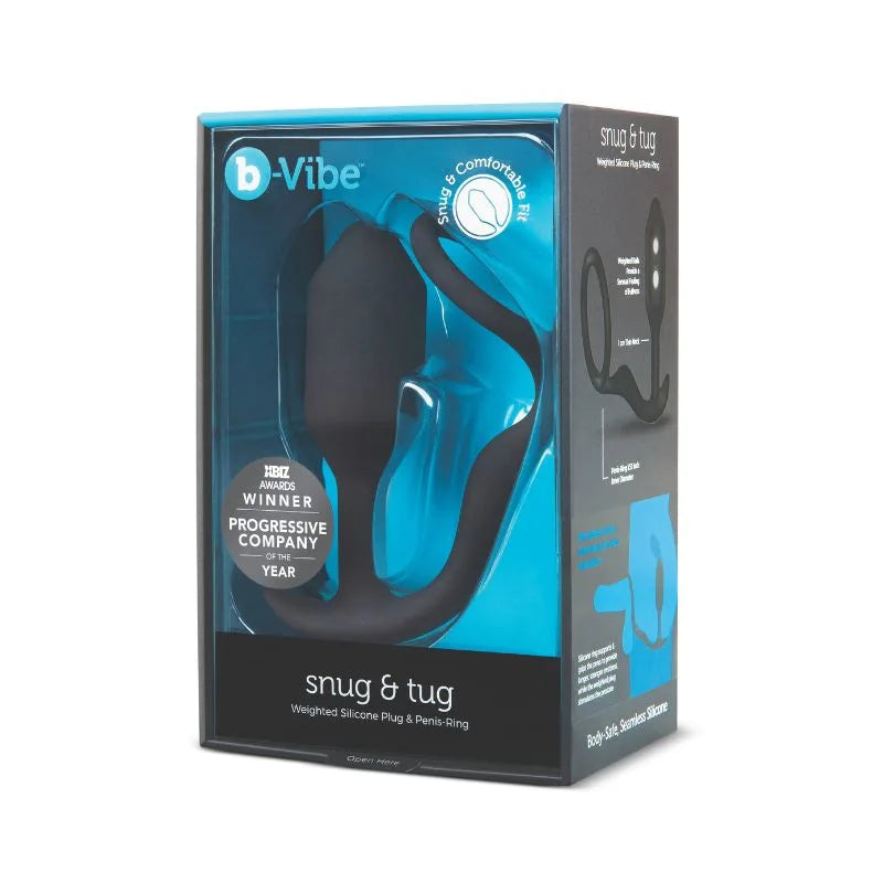 Snug & Tug de B-Vibe - Estimulador prostatico con anillo para el pene - sex shop chile - envios discretos - BV-018