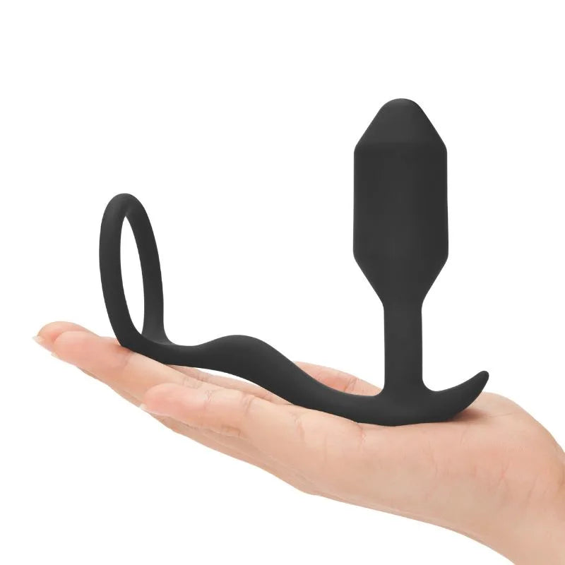 Snug & Tug de B-Vibe - Estimulador prostatico con anillo para el pene - sex shop chile - envios discretos - BV-018