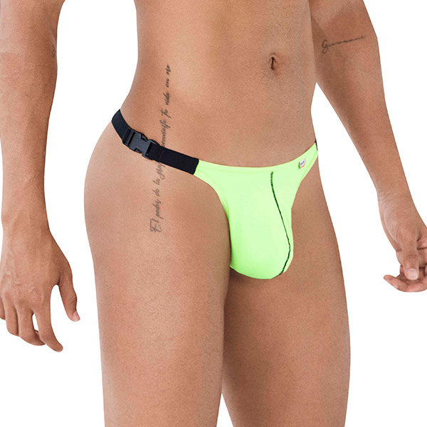 Special Thong Green Tanga hombre - lenceria sexy hombre - ropa interior masculina - colaless