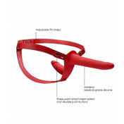 Strap-on doble ajustable de Ouch - juguete lesbico - strapless - Sexshop Dominame.cl