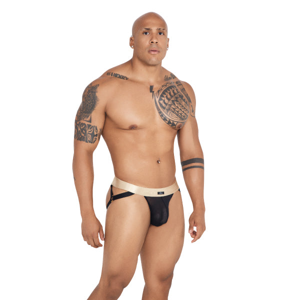 Stylish Mesh Jockstrap Black - jock - suspensorio - calzoncillo - ropa interior masculina - lenceria hombre