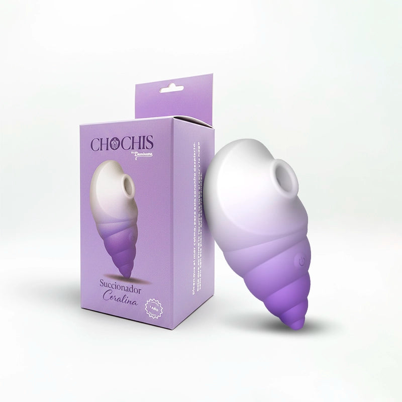 Succionador - coralina - dominame - sexshop - silicona medica - resistente al agua - clitoris - coral - placer - orgasmo - potente