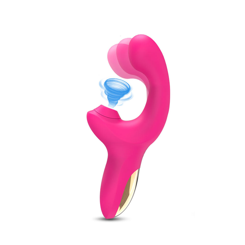 Succionador dual samantha  - dominame - juguetes sexuales vibradores - succionador de clitoris - vibrador dual - vibrador conejo - Sex shop Dominame.cl
