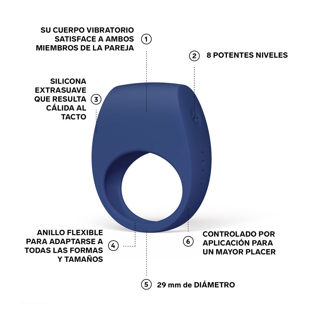 TOR™ 3 - LELO - anillo de vibraciones sonicos - anillo para pene - anillo sexual - sex shop dominame.cl