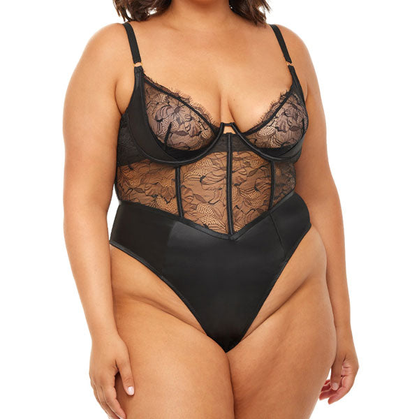 Teddy Curvy de Novia Carmella - body sexy - lenceria sexies para mujer