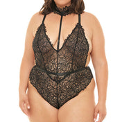 Teddy de Encaje Curvy Dahlia - body mujer encaje - body mujer encaje