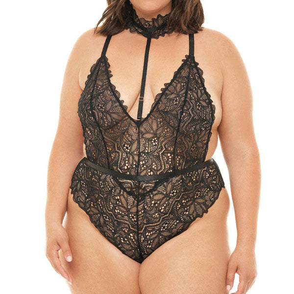 Teddy de Encaje Curvy Dahlia - body mujer encaje - body mujer encaje