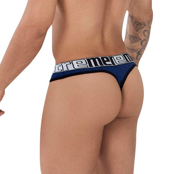 Thongs Jacquard Blue - tanga hombre - calzoncillo - ropa interior sensual masculina - lenceria hombre