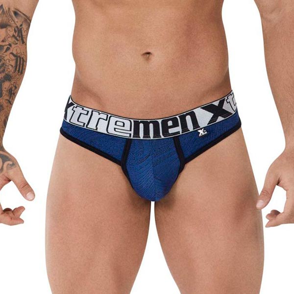 Thongs Jacquard Blue - tanga hombre - calzoncillo - ropa interior sensual masculina - lenceria hombre