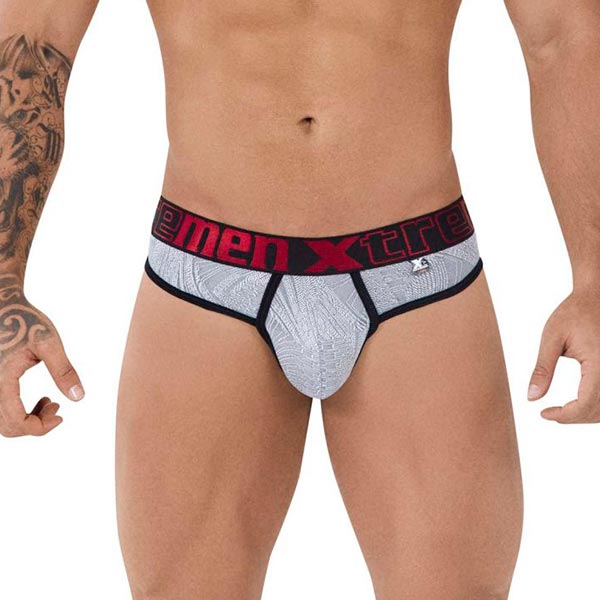 Thongs Jacquard Grey - tanga - lenceria hombre - ropa intima masculina - calzoncillo