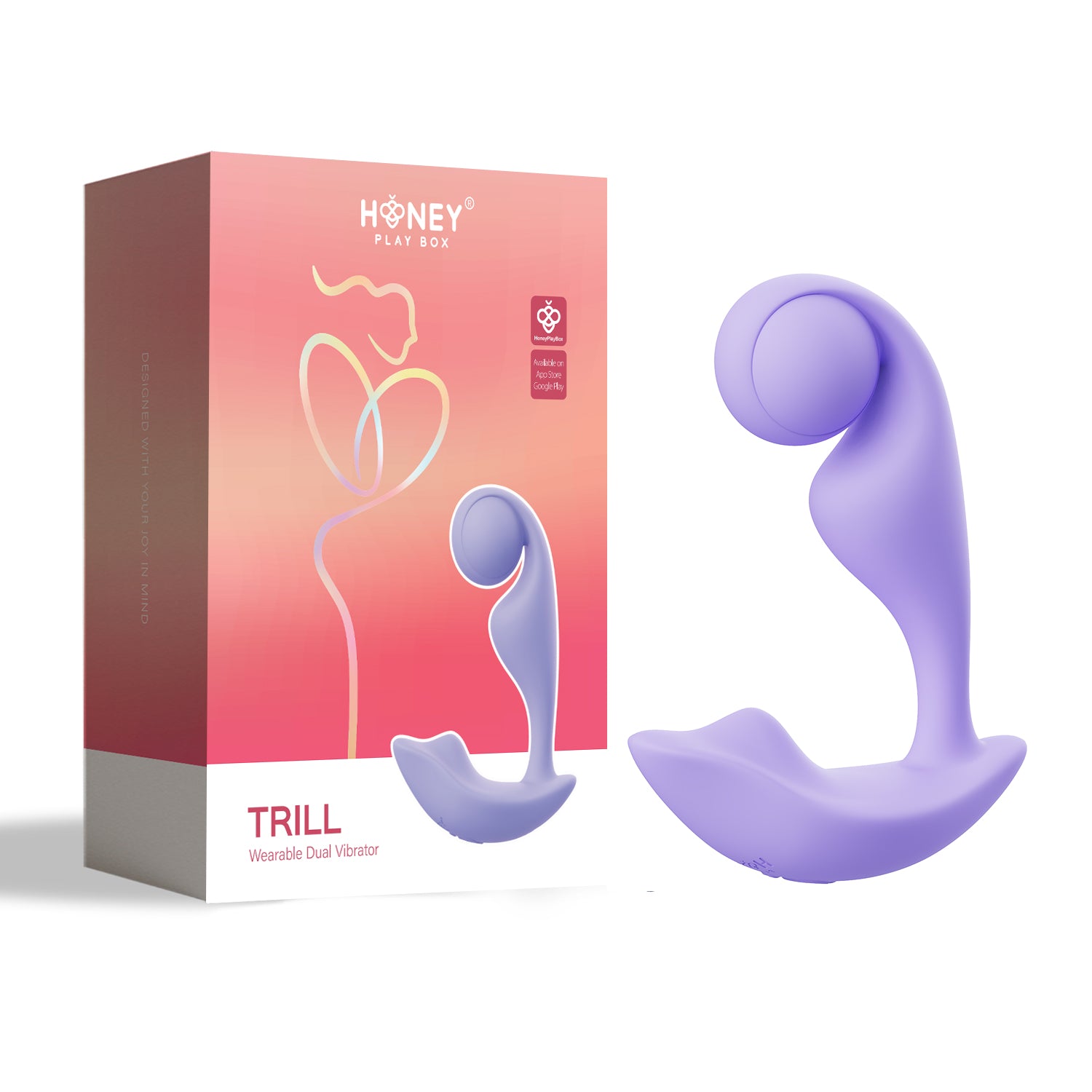 Trill vibrador dual - vibrador
 - vibrador con control - vibrador de mujer - vibrador pequeño - sex shop
- juguetes xxx
