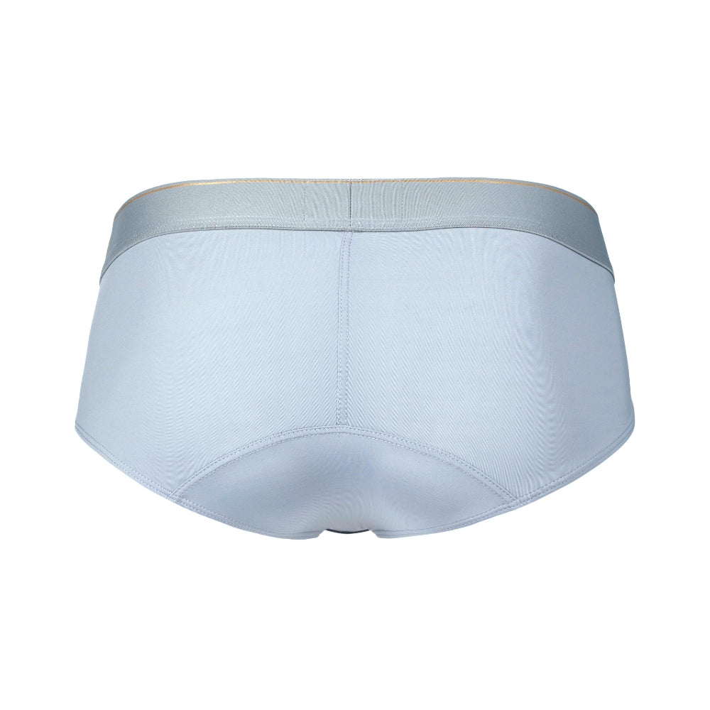 brief - clever - lycra - spandex - ajustable - lenceria sexy - lenceria masculina - calzoncillo - ropa interior masculina - brief gris blanco - sexshop dominame - dominame 