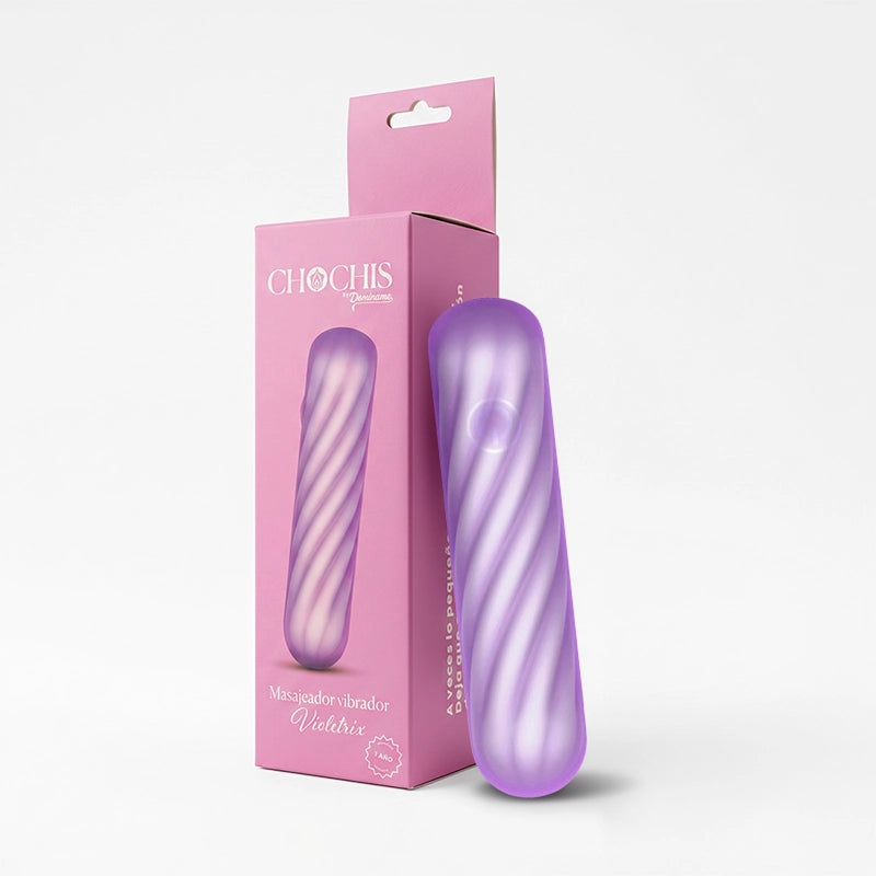 Bala Vibrante Violetrix - Juguete sexual de Dominame.cl - Sex shop de Chile - silicona liquida - textura suave - vibraciones potentes - recargable - punta vibrante - estimulación externa - sexshop dominame 