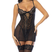 Vestido babydoll Kehlani - lenceria encaje - ropa interior mujer sensual