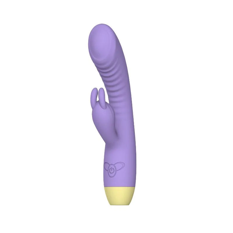 vibrador dual - punto g y clitoris - orgasmo multiple - placer extremo - silicona medica - recargable - sumergible - resistente al agua - color morado - textura interna - vibrador potente - chochis - dominame - sexshop chile 