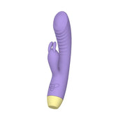 vibrador dual - punto g y clitoris - orgasmo multiple - placer extremo - silicona medica - recargable - sumergible - resistente al agua - color morado - textura interna - vibrador potente - chochis - dominame - sexshop chile 