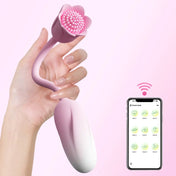 Vibrador dual Bloomia - huevo vibrador de punto g - estimulador clitorial - flor vibrante - clitoris vibrante - placer de pareja - doble orgasmo - jugute con app - aplicacion de celular - sexo a distancia - sexshop - dominame 
