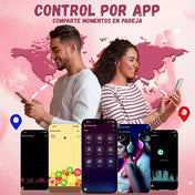 Vibrador dual Bloomia - huevo vibrador de punto g - estimulador clitorial - flor vibrante - clitoris vibrante - placer de pareja - juguete recargable - squirt - vibrador femenino - resistente a salpicaduras - video llamada - estimulacion de pezones - sexshop - dominame