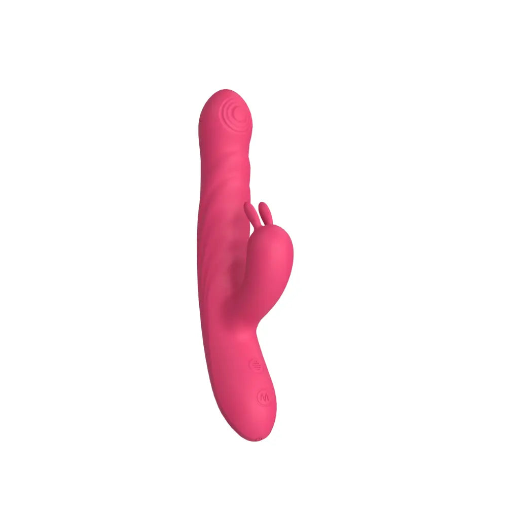 Vibrador dual - punto g - clitoris - placer doble - juguete vibrador - movimiento penetrante - juguete sexual - juguete vaginal - recargable - usb - sexshop - dominame 