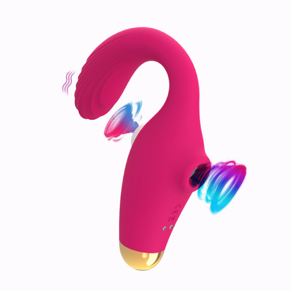 Vibrador dual sucking - succionador y pulsador con efecto calor - succionador de clitoris - juguetes sexuales - juguetes eroticos - vibrador sexual - sexshop chile - envios discretos