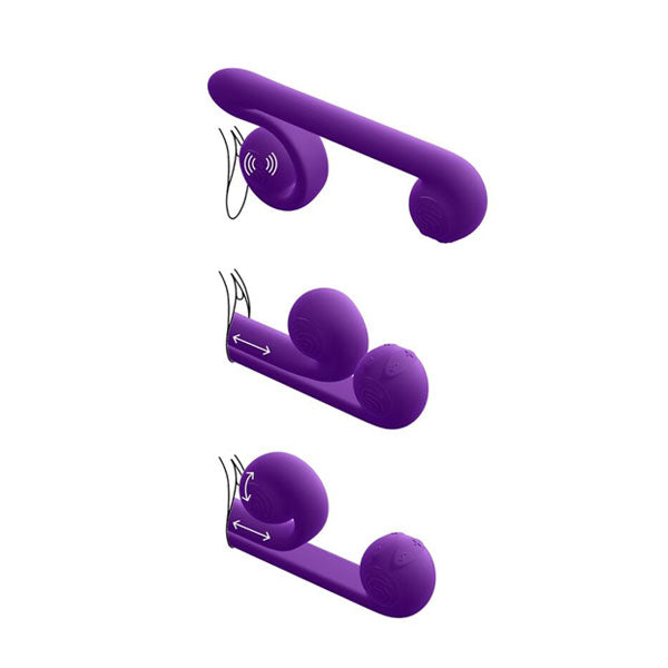 Vibrador multi-accion snail vibe - juguetes sexuales - juguetes eroticos - vibrador doble - sexshop chile - sex shop santiago - tienda erotica online