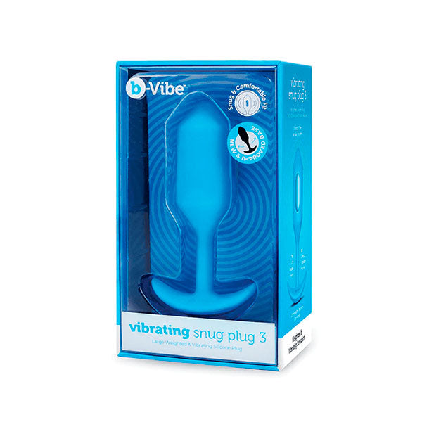 Vibrador snug plug azul - large - plug dlatador - dilatador anal - plug anal - plug vibrador - juguetes anales - sexshop chile
