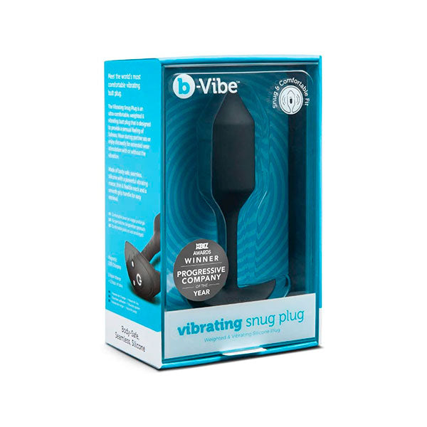 Vibrador snug plug negro - medium - plug dlatador - dilatador anal - plug anal - plug vibrador - juguetes anales - sexshop chile
