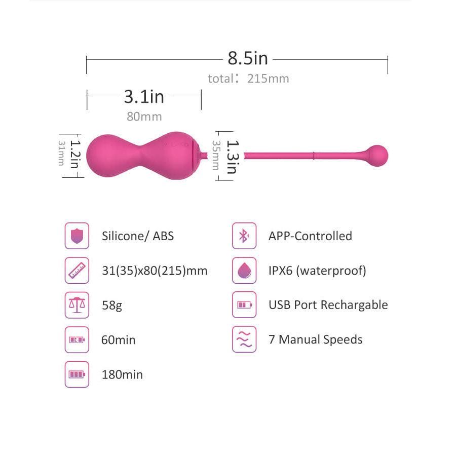 Kegel Master Gen2 - Bolas Kegel Inteligentes - Con App Gratis - MagicMotion - Juguetes y productos para todos los bolsillos. Envíos rápidos y discretos a todo Chile