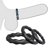 kit de anillos basicos- cockring para el pene - anillos simples - anillo negro - anillo de silicona - presion testicular - presion en el pene - mejorar la erección - potenciar la erección - mejorara el sexo - mas potencia sexual - placer intimo - placer en pareja - sexshop - dominame- santiago - chile